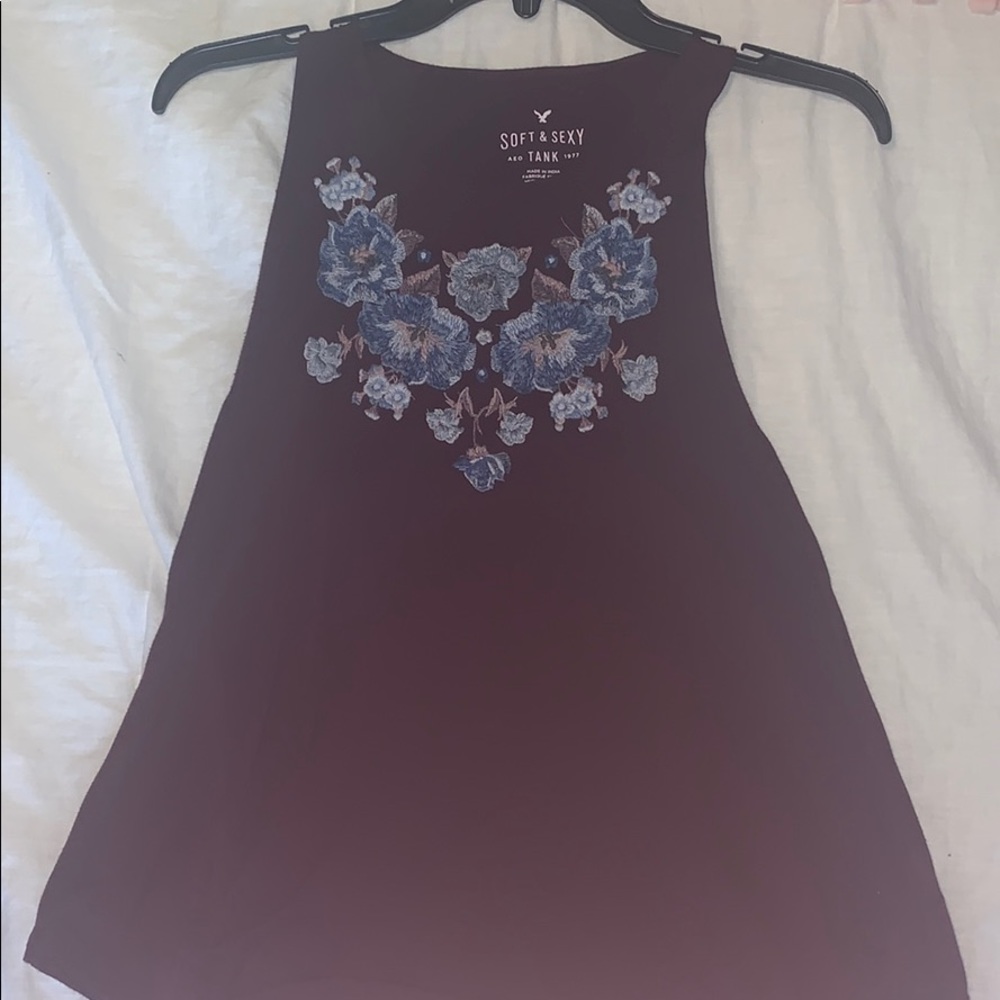 AMERICAN EAGLE flower tank top